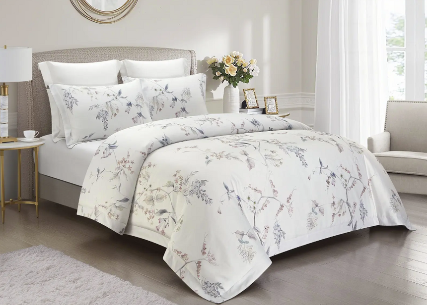 Cotton Printed Bed Set - Garden Ecstasy - King