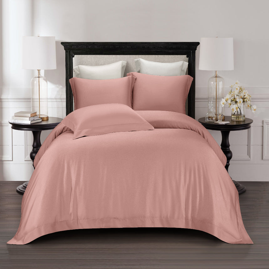 The Tencel - Bed Set - Living Coral - Super King