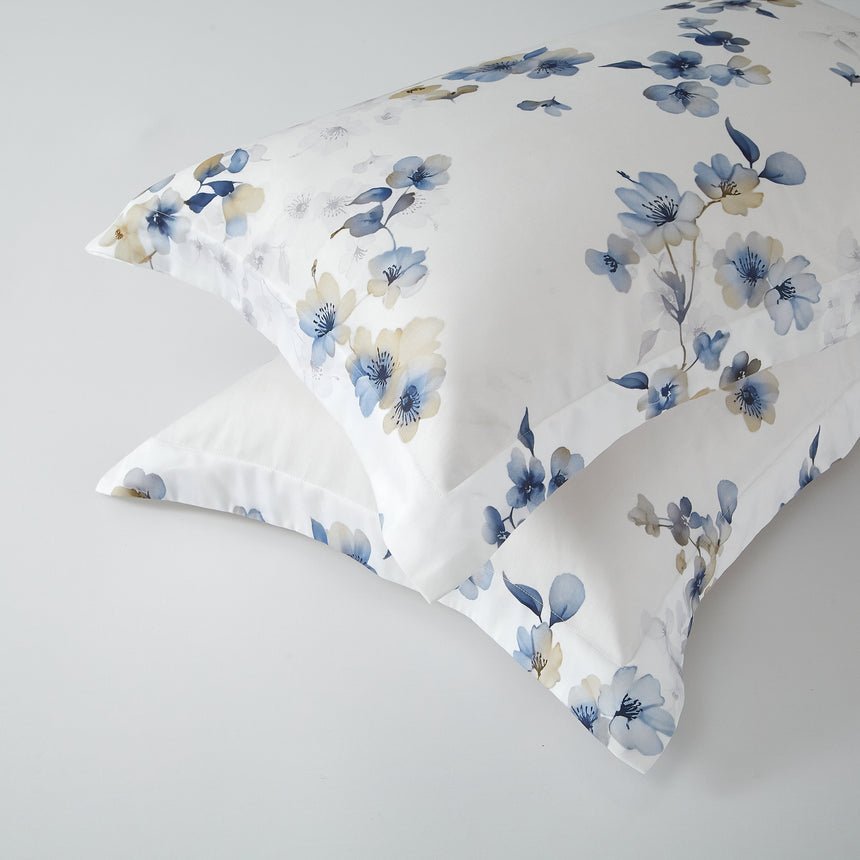 Cotton Printed Bed Set - Rhapsody (Blue) - Queen