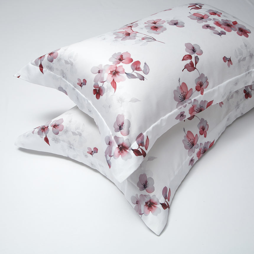Cotton Printed Bed Set - Rhapsody (Red) - Super King