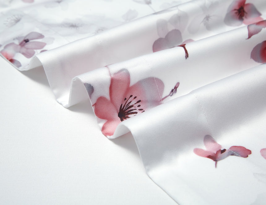 Cotton Printed Bed Set - Rhapsody (Red) - Super King