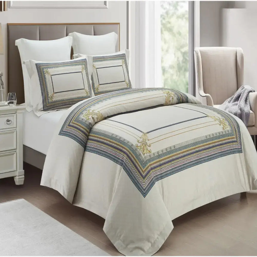 Cotton Printed Bed Set - Grand Palazzo - Queen