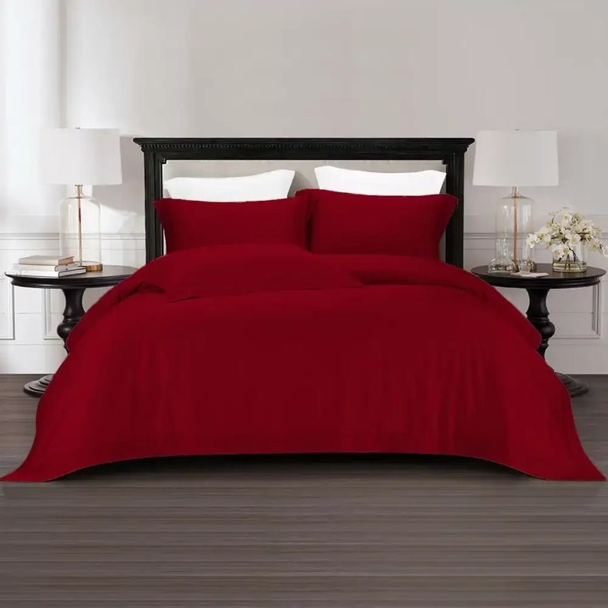 The Tencel - Bed Set - Signature Red - Queen