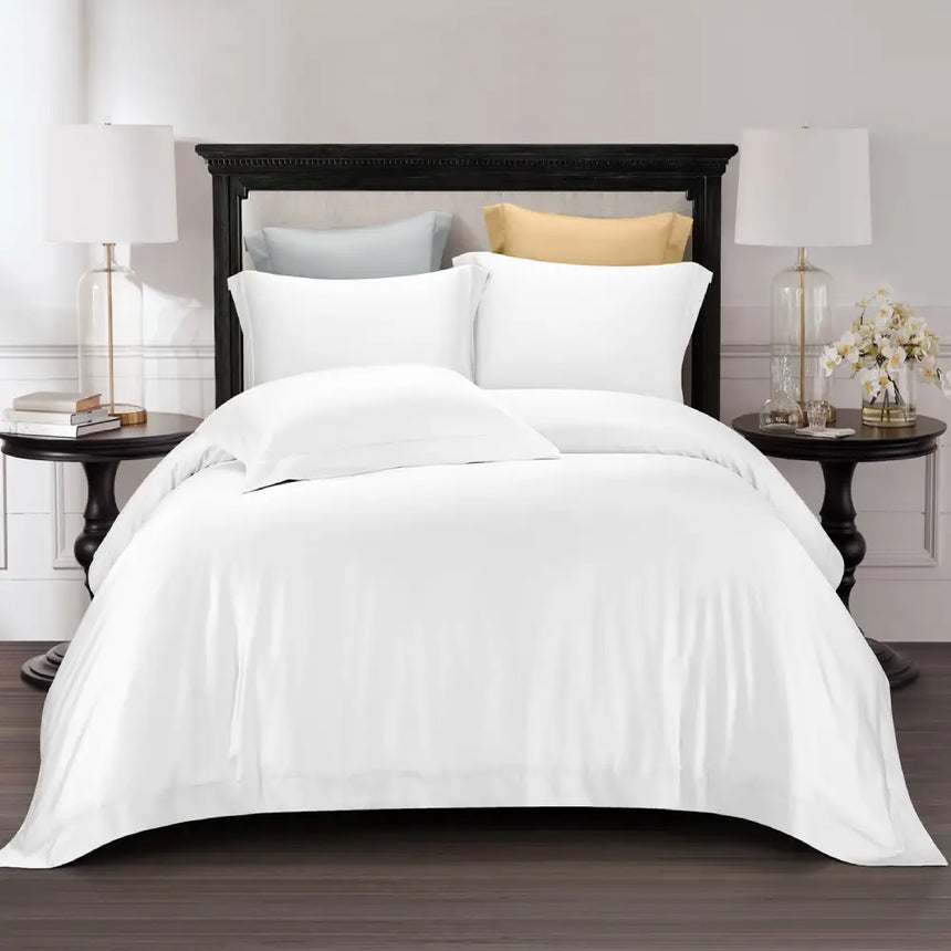 The Tencel - Bed Set - White - Super Single
